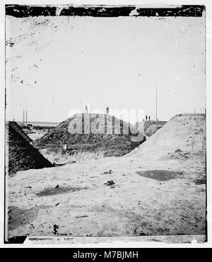 Charleston, Carolina del Sud (vicinanze). Federale sulla batteria Morris island cwpb LOC.03189 Foto Stock