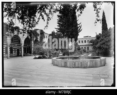 Damasco, Palais Azem. Vista generale del cortile guardando ad est matpc LOC.00622 Foto Stock