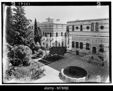 Damasco, Palais Azem. Vista generale del cortile preso dal tetto del nord matpc LOC.00626 Foto Stock