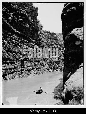 Intorno al Mar Morto (Bahr LUT). Foce del fiume Arnon guardando ad est matpc LOC.07365 Foto Stock