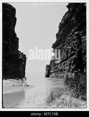 Intorno al Mar Morto (Bahr LUT). Torrente Arnon, guardando ad ovest, verso la sua bocca matpc LOC.07369 Foto Stock