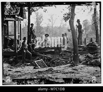 Atlanta, Georgia (vicinanze). Federale di picchetti prima della città cwpb LOC.02236 Foto Stock