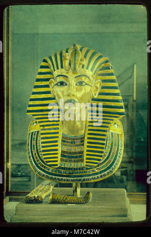 L'Egitto. Il Cairo. Il re Tutankhamon maschera matpc LOC.23053 Foto Stock