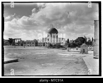 Cupola della roccia. Esterni, vista generale matpc LOC.00518 Foto Stock