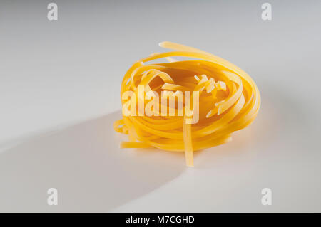 Close-up di non cotti pappardelle Foto Stock