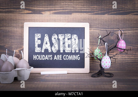 Pasqua, vacanze sono venuta. Vacanza astratto e sfondo a molla Foto Stock