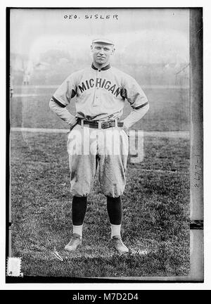 George Sisler, Università del Michigan (baseball) LCCN2014692871 Foto Stock