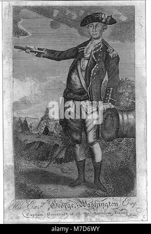 Il suo excy. George Washington Esqr. capitano generale di tutte le forze americane LCCN2004666689 Foto Stock