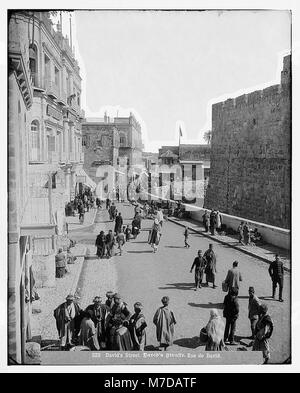 Gerusalemme (El-Kouds). David Street, la principale arteria della città vecchia matpc LOC.06547 Foto Stock