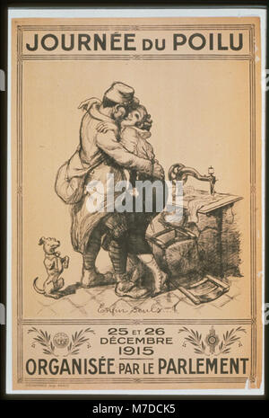 Journé du Poilu. 25 et 26 décembre 1915. Organisée par le parlement LCCN99613767 Foto Stock