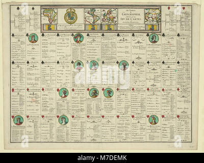 Questo titolo si riferisce a tabelle geografiche trasformate in mappe, che mostrano rappresentazioni cartografiche dettagliate. L'opera offre approfondimenti sulla rappresentazione delle caratteristiche geografiche attraverso le mappe, sottolineando la precisione e la conoscenza geografica. Foto Stock