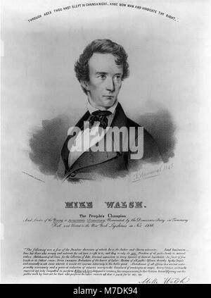 Mike Walsh. Il popolo del campione e leader della yound o democrazia progressiva, nominato da parte del partito democratico di Tammany Hall e eletto al New York legislatura in novembre 1846 - LCCN2012648914 Foto Stock