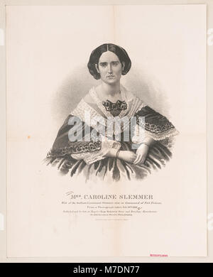 La sig.ra Caroline Slemmer moglie del tenente galante Slemmer, ora al comando di Fort Pickens. Da una fotografia scattata Feb. xviii 1861 LCCN2003671577 Foto Stock