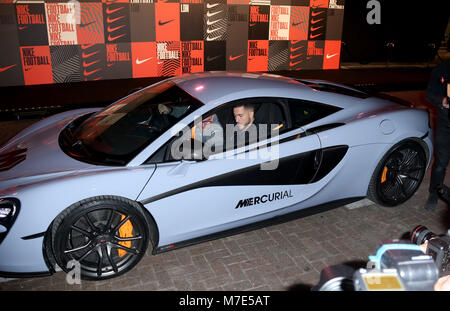 Nike Mercurial calcio evento di avvio - Arrivi con: Pericolo di Eden dove: Londra, Regno Unito quando: 07 Feb 2018 Credit: JRP/WENN Foto Stock