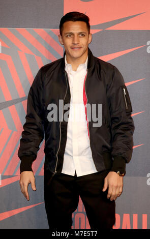 Nike Mercurial calcio evento di avvio - Arrivi con: Alexis Sánchez dove: Londra, Regno Unito quando: 07 Feb 2018 Credit: JRP/WENN Foto Stock