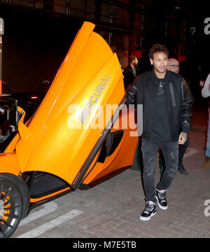 Nike Mercurial calcio evento di avvio - Arrivi con: Neymar dove: Londra, Regno Unito quando: 07 Feb 2018 Credit: JRP/WENN Foto Stock