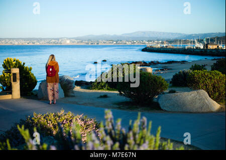 San Carlos Beach Park Monterey California USA Foto Stock