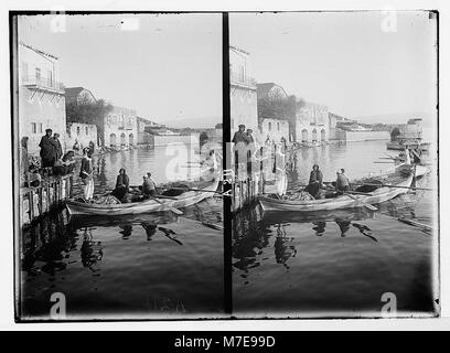 Viste del nord. Barca riempita di pesci (Tiberiade) matpc LOC.05158 Foto Stock