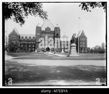 Ontario Legislative Building situato nel Queens Park, Toronto, Ontario, Canada LCCN2016826950 Foto Stock