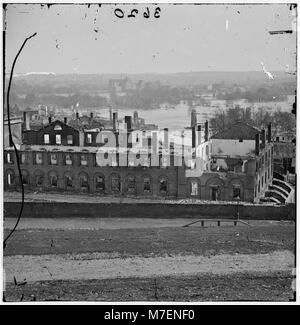 Richmond, Virginia. Vista panoramica di bruciato quartiere LOC cwpb.03372 Foto Stock