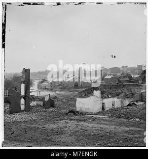 Una fotografia della Tredegar Iron Works a Richmond, Virginia, che mostra questo importante sito industriale durante il XIX secolo. Foto Stock