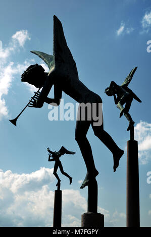 Angeli musicanti 1949-50 a Millesgården, Stoccolma, Svezia Foto Stock