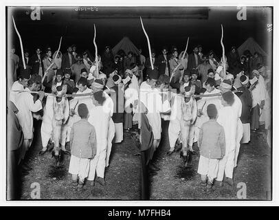 Il Samaritano Pasqua su Mt. Garizim. La preparazione della carcassa. LOC matpc.01857 Foto Stock