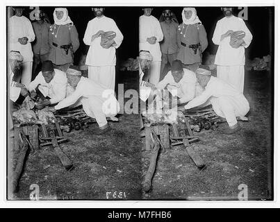 Il Samaritano Pasqua su Mt. Garizim. Salatura i sacrifici. LOC matpc.01858 Foto Stock