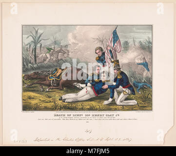 La morte di Lieut. Col. Henry Clay Jr.- del secondo reggimento volontari Kewntucky, alla battaglia di Buena Vista, Febr. 23d 1847 LCCN91794815 Foto Stock