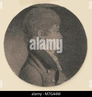 Un ritratto di George Washington Biddle con la testa e le spalle, con una vista dal profilo destro. Questo ritratto cattura la somiglianza di un individuo significativo nella storia americana. Foto Stock