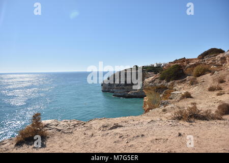 Viaggio a sud del Portogallo per vedere le spiagge di Algarve Foto Stock