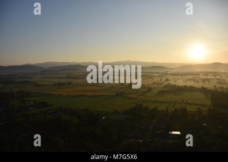 Balloon ride in Chiang Mai, nel nord della Thailandia Foto Stock