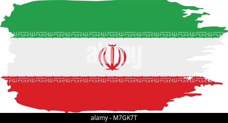 Iran bandiera, illustrazione vettoriale Illustrazione Vettoriale