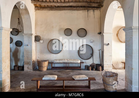Chiaramonte Gulfi, Sicilia, Italia. Villa Fegotto (utilizzato come un luogo per l'ispettore Montalbano serie TV) Foto Stock