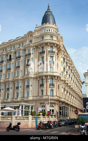 Hotel Carlton Intercontinental Cannes, Costa Azzurra, Francia del Sud, Francia, Europa Foto Stock
