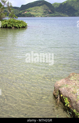 Caldeira das Sete Cidades, Isola di Sao Miguel, Azzorre, Portogallo Foto Stock