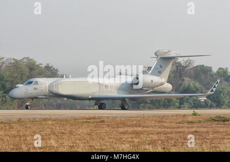 Royal Singapore Air Force G-550 durante l'esercizio a far fronte Tiger 2016. Foto Stock