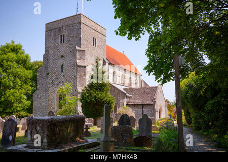 La chiesa di Sant'Andrea, San Cuthman in St Mary a Steyning, West Sussex, sud-est dell' Inghilterra, Regno Unito Foto Stock