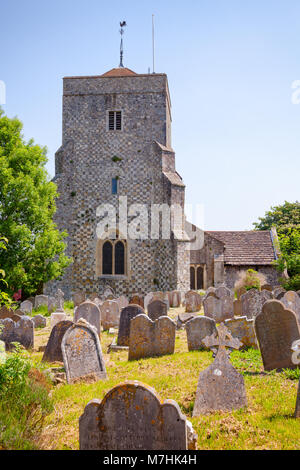 La chiesa di Sant'Andrea, San Cuthman in St Mary a Steyning, West Sussex, sud-est dell' Inghilterra, Regno Unito Foto Stock