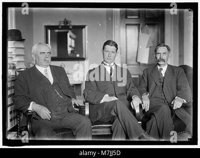 Questa fotografia mostra la sottocommissione speciale del Comitato giudiziario della camera dei rappresentanti degli Stati Uniti a Macon, Georgia, il 19 gennaio 1914, che indaga sulle accuse contro il giudice Spear della Corte Federale della Georgia. Foto Stock