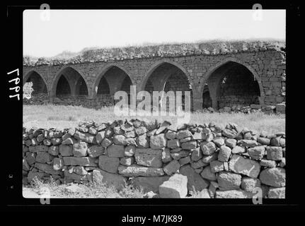 Jebel el-Drusi & Hauran. Ezraa. Resti della chiesa paleocristiana matpc LOC.17241 Foto Stock