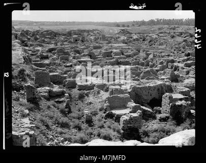 L'Iraq. Babilonia "grandi". varie viste del fatiscenti rovine. Vista generale della presente rimane matpc LOC.16069 Foto Stock