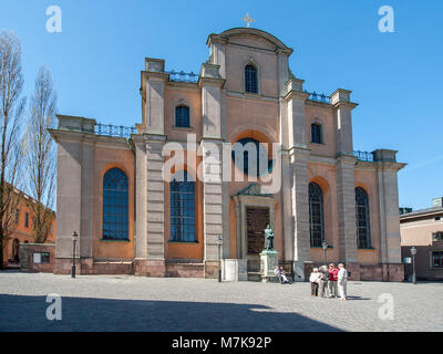 Storkyrkan o la chiesa di San Nicola nella Città Vecchia di Stoccolma, Svezia. Foto Stock