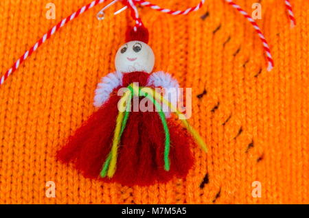 Martenitsa - tradizionale bulgara simbolo di salute e l'inizio della primavera, Zavet, Bulgaria, Europa Foto Stock