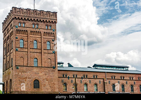 Bochum (Germania): miniera di carbone Hannover e minatore di carbone estate; Zeche Hannover und Bergmannssiedlung Foto Stock