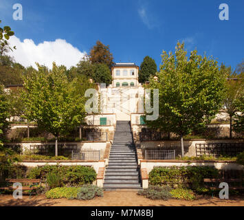 Praga - Luglio 10: vista complessiva sul Furstenberg giardino sulla luglio 10, 2017 a Praga, Repubblica Ceca. Furstenberg garden è il più orientale e anche la Foto Stock