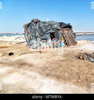 In Etiopia in Africa il rifugio in soluzione salina luogo di lavoro la povertà e il lavoro Foto Stock