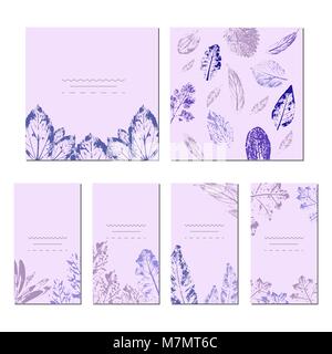 Raccolta di universale schede alla moda. Illustrazione Vettoriale