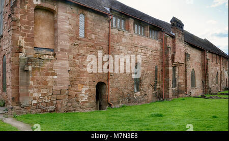 Whitefriars convento carmelitano, Coventry pietra arenaria rossa edificio costruito 1342 Foto Stock