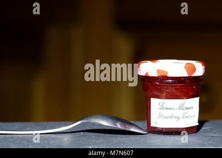 Mini singolo vasetto di marmellata porzioni, Hotel Colazione